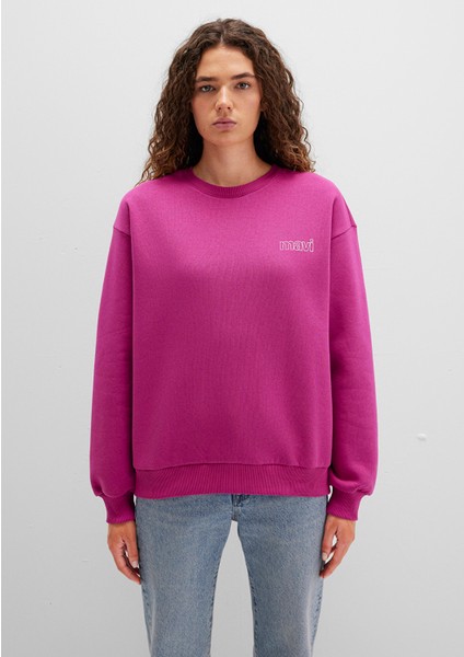 Mavi Logo Baskılı Pembe Sweatshirt 1611656-70943
