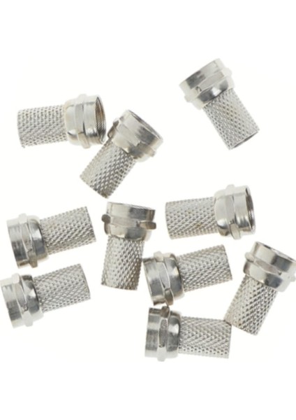 10 Adet Tv Uydu Kablosu Rg6/u4 18MM Geniş F Konnektör