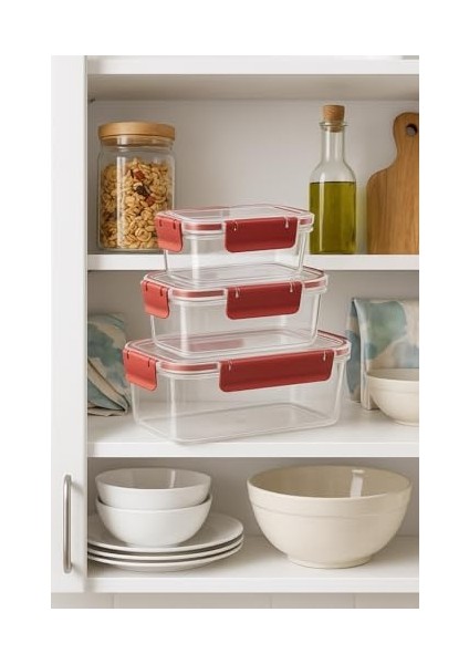 Life 3 Adet Vakumlu Sızdırmaz Saklama Kabı Seti 375ML 900ML 1700ML MIT1163 fiyatları