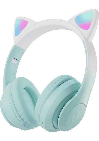 Vooka Çocuk Bluetooth Kulaklık Kedi Kulaklık Pro 5.3 Akıllı Rgb LED Detaylı Bluetooth Kablosuz