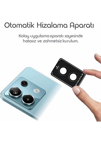 13 Pro 5g Için Otomatik Hizalama Aparatlı Yedek Kamera Lens 9h Sertliğinde Görüntüyü Bozmayan Çizilme ve Düşmeye Karşı Koruyan Alaşım Çerçeve Lens Camı fiyatları