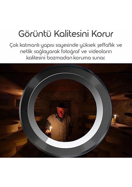 13 Pro 5g Için Otomatik Hizalama Aparatlı Yedek Kamera Lens 9h Sertliğinde Görüntüyü Bozmayan Çizilme ve Düşmeye Karşı Koruyan Alaşım Çerçeve Lens Camı modelleri