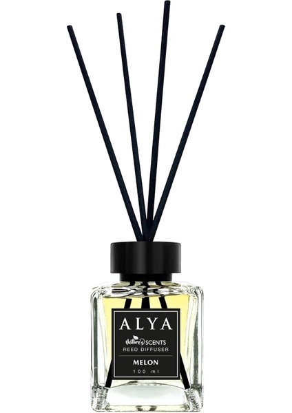 Alya &apos;s Scents Melon Bambu Çubuklu Oda Kokusu- Kavun Kokusu