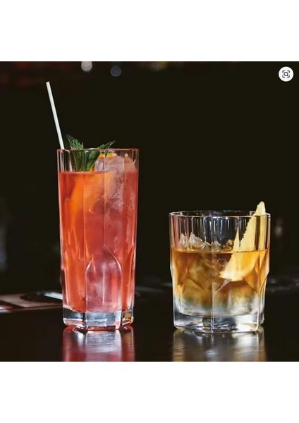 330 Ml,kabartma Desenli 6 Adet Uzun Cam, ve Soğuk Kokteyller,buzlu Içececekler Için Kibar Şık Ergonomik Tasarım Borosilikat Cam modelleri