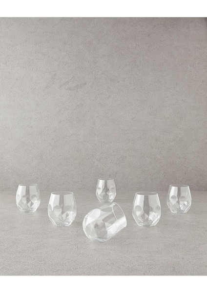 6&apos;lı 380 ml Şeffaf