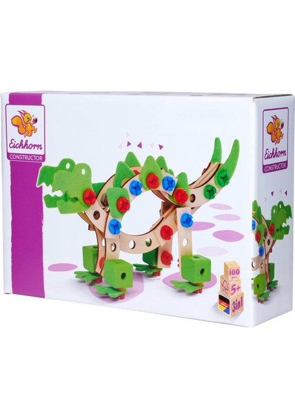 100039201 Eh Constructor, Dinosauro, Multicolore