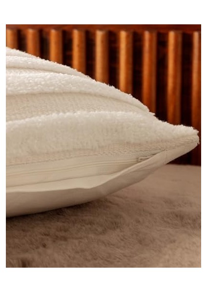 Coco Bourgogne Kırlent Kılıfı - Beyaz - 45X45 cm modelleri