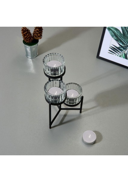 25'li Tealight Mum - Gri - 3,8 cm fiyatları