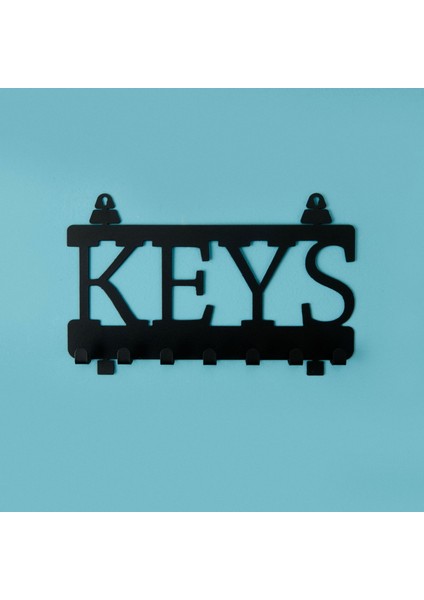 Deco Keys Anahtarlık - Siyah - 22X10 cm