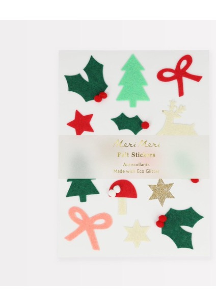 - Felt Christmas - Yeni Yıl Motifli Çıkartmalar (4&apos;lü)