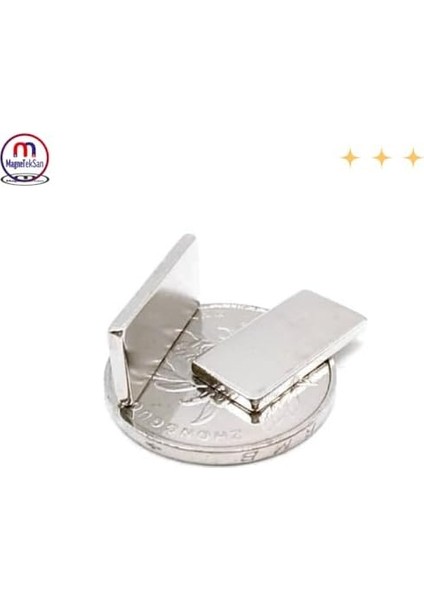 Magneteksan Mıknatıs Dikdörtgen 20X10X2 mm (5 Adet Set) fiyatları