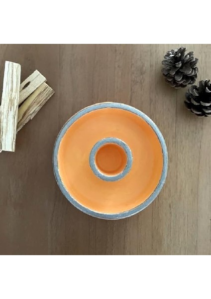 Santo Seramik Tütsülük | Turuncu Rengi | Döküm Seramik Tozu | El modelleri