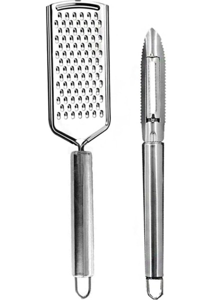 2&apos;li Rende ve Soyacak Seti Paslanmaz | Metal Rende Soyacak Set