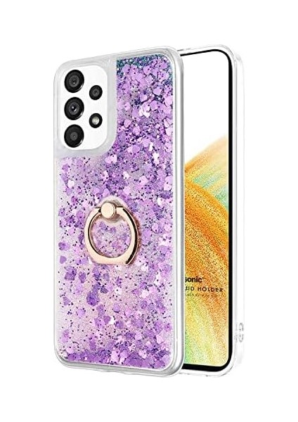 Galaxy A33 5g Için Kılıf Glitter Holder Mor [galaxy A33 5g ile Uyumlu Kılıf - Mor] fiyatları