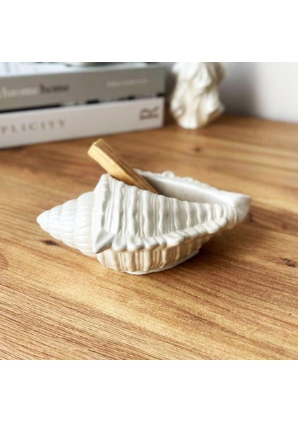 Kabuğu Palo Santo Seramik Tütsülük | Rengi | Döküm Seramik Tozu | El