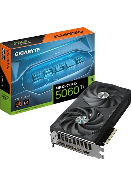Rtx™ 5060 Ti Eagle Oc 16G 2 Fanlı Wındforce Soğutmalı Gaming Ekran Kartı – GV-N506TEAGLE OC-16GD