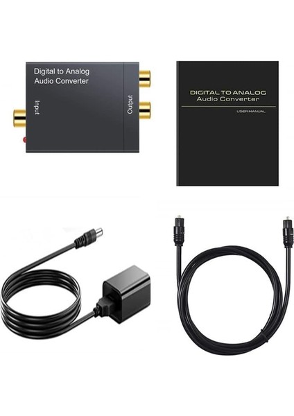Analog Ses Dönüştürücü,toslink, Optik Çıkış To Rca Çevirme Dac Spdıf Koaksiyel Optik Dönüştürme L/r Rca, Toslink Optik Ses Için Ps4 Hd DVD Ev Sinema Sistemleri fiyatları