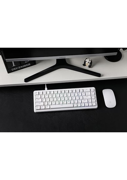 Ajazz AK680 Max He Kablolu Manyetik Switch Klavye - 8000Hz - 0.125MS (AK680 Max He - Beyaz) modelleri