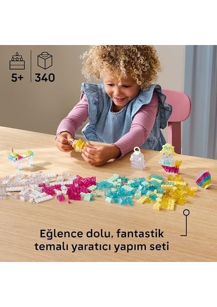 Sihirli Saydam Kutu 11040 – 5 Yaş ve Üzeri Çocuklar Için Mini Figürler Içeren Renkli Parçalar ve Askı Parçaları Yapım Seti (340 Parça) modelleri