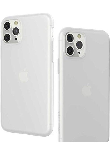 Rubber 11 Pro Kılıf Ur Frost Skin Kapak Beyaz Cep Telefonu Kılıfı