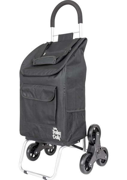 Dolly Merdiven Tırmanışı, Siyah Yaşam Malzemesi Katlanabilir Alışveriş Sepeti Apartment Ev