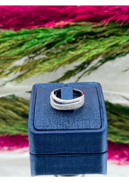 925 Ayar Gümüş Spor Sarmal Modeli Lüks Kadın Yüzük fiyatları