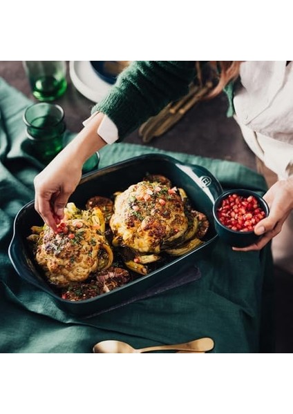 Henry Fırın Kabı Dikdörtgen 30 x 19 cm Yeşil/cedar fiyatları