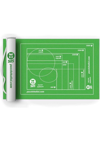 Puzzle Halısı 1000’LIK Den 6000&APOS;LIĞE Kadar Farklı Boyutlar | Askılı Çanta | Puzzle&apos;ı Sar Sakla ve Açtığında Kaldığın Yerden Devam Et (3000&APOS;LIK)