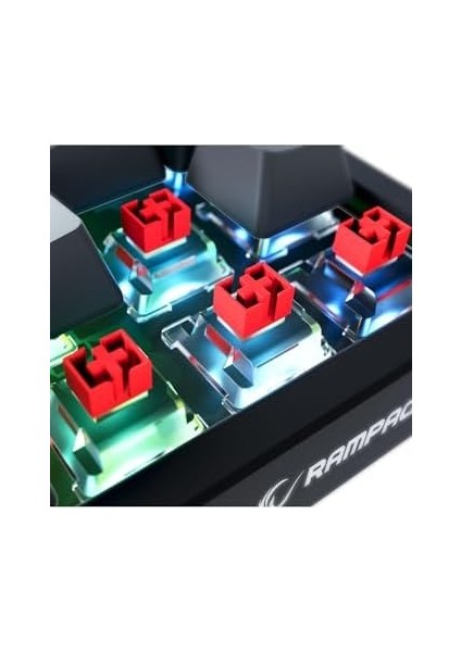 Yoru Mını Siyah/gri Type-C Bağlantılı Outemu Red Swich Q Mekanik Gaming Oyuncu Klavye modelleri