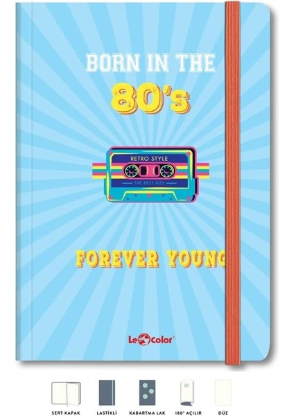 Defter Düz 17X24 cm Forever 80&apos;s