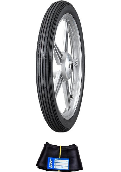 Irc 18 Jant 2.50-18 Tube Type (Iç Lastikli) F (Ön) Af-4 Motosiklet Dış Lastiği + Irc 2.25/2.50-18 Iç Lastik Seti