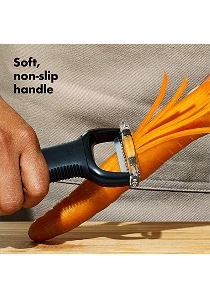 Good Grips Paslanmaz Çelikten Jülyen Şeritler Için Soyucu, Siyah modelleri