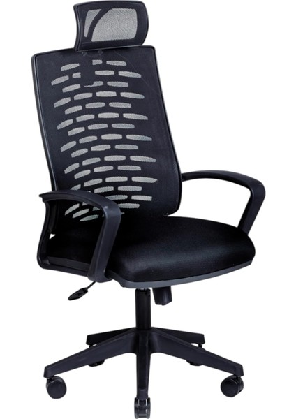 Siyah Fileli Yönetici Koltuğu