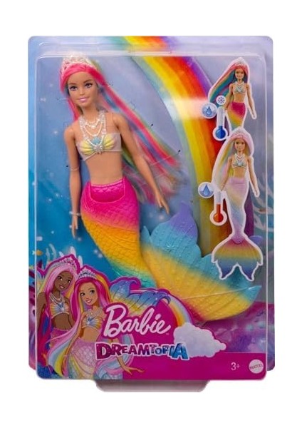 Renk Değiştiren Sihirli Denizkızı, Gökkuşağı Renginde Saçlar, Suyla Renk Değiştirme Özelliği, 3-7 Yaş Arası Için GTF89 modelleri