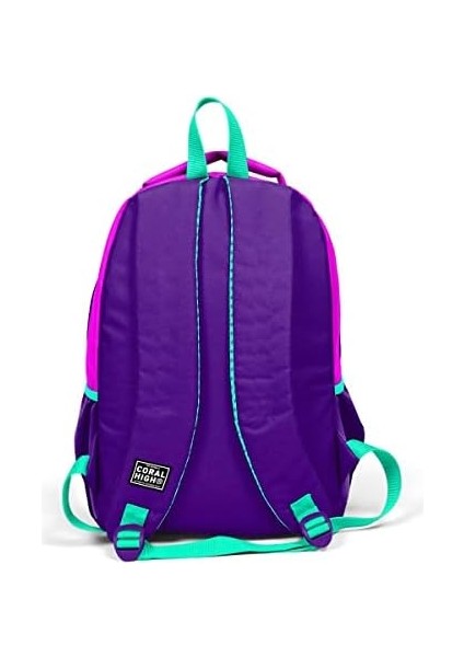 Üç Bölmeli Kız Çocuk Ilkokul ve Ortaokul Okul Sırt Çantası - Mor Pembe modelleri