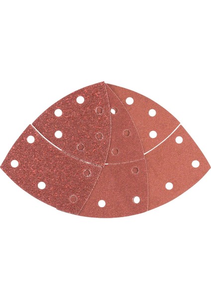 - Multi Zımpara Kağıdı 10&apos;lu Set, 102 x 62/93 mm 40/120/180 Kum 11 Delik