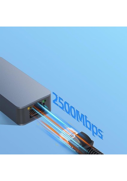 USB 3.2 Gen 1 To 2500MBPS Ethernet Mac Windows Uyumlu Kasa fiyatları