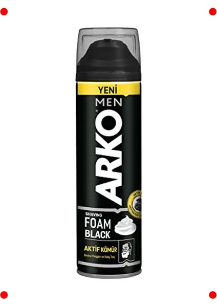 Erkeklere Özel Tıraş Köpüğü - Siyah Seri 200ML