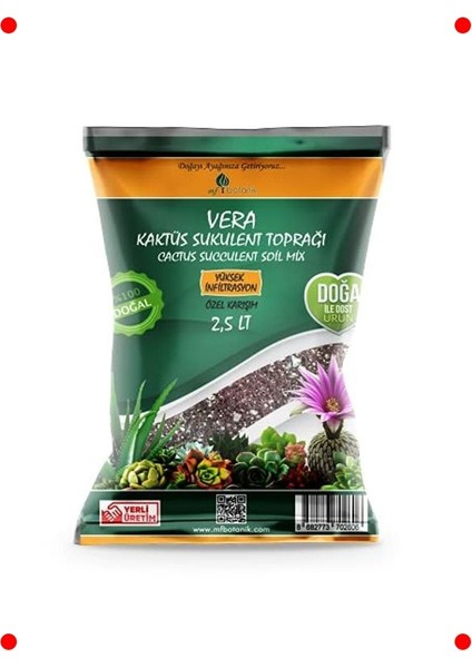 Kaktüs Sukulent Toprağı 2.5 Litre