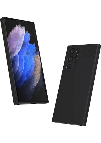 Galaxy S23 Ultra Ile Uyumlu Kılıf Z-Mara Lansman Vieri Tam Koruma Arka Kapak Kamera Koruma Çıkıntılı Pürüzsüz Yüzey Siyah