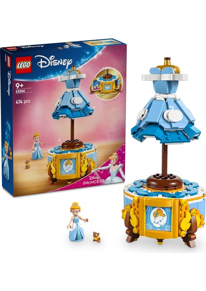 Sindirella&apos;nın 43266-9 Yaş ve Üzeri Prenses Seven Kız ve Erkek Çocuklar Için Sergileme ve Sindirella Mini Bebeği Içeren Yaratıcı Oyuncak Yapım Seti (474 Parça)