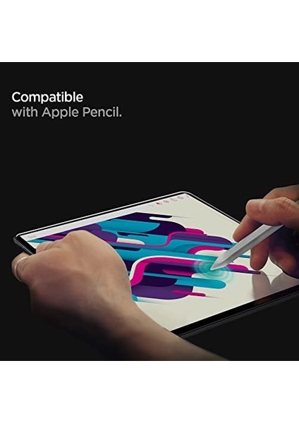 iPad Pro 12.9&apos;&apos; (2022 / 2021 / 2020 / 2018) ile Uyumlu Cam Ekran Koruyucu Glas.tr Slim Hd - 068GL25594 modelleri