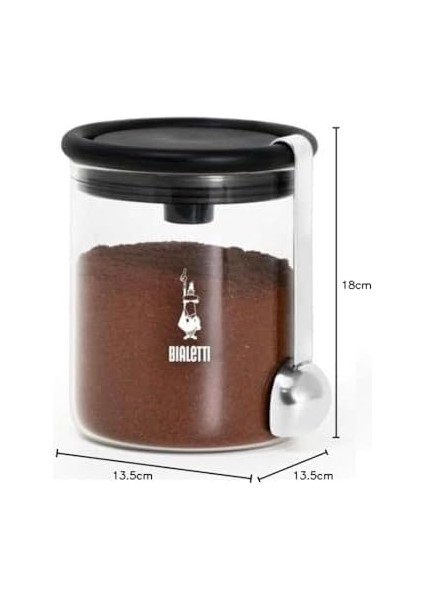 - Kahve Saklama Kavanozu - 250GR - Silikon Contalı Hava Geçirmez Kapak - Paslanmaz Ölçü Kaşığı - Cam Kavanoz fiyatları