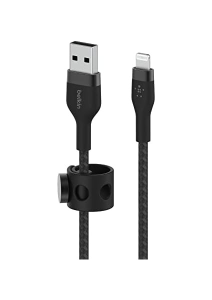 Boostcharge Pro Örgülü Usb-A/ Kablosu 2 M Mfi Sertifikalı Şarj Kablosu 14/14, 13, 12, Pro, Max, Mini, Se, iPad ve Diğer Cihazlar Için - Siyah modelleri