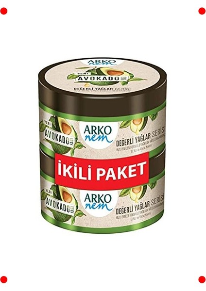 Avokado Yağlı Yoğun Nemlendirici El ve Vücut Kremi 2X250 ml