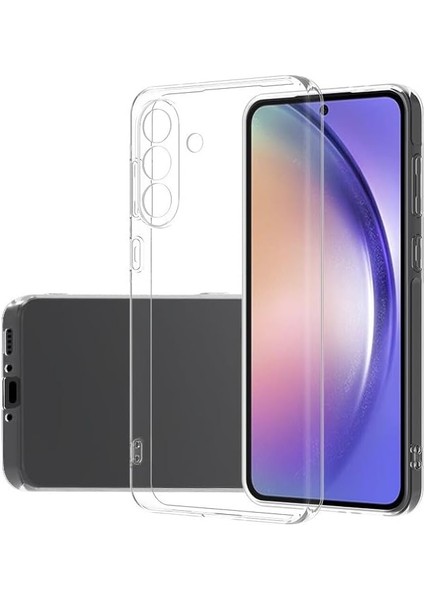 Galaxy ile Uyumlu A56 Kılıf Süper Silikon Kapak Şeffaf