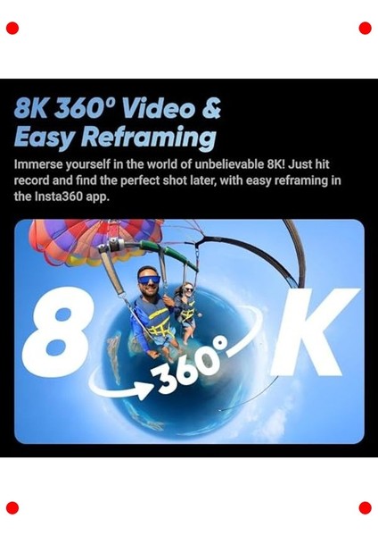 8k 360 Derece Su Geçirmez Aksiyon Kamera fiyatları