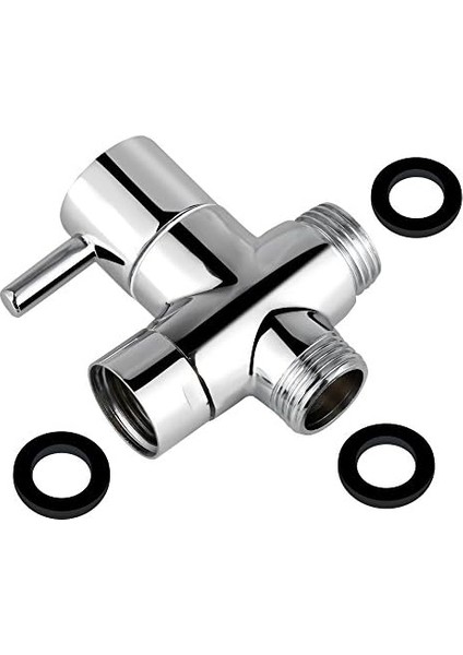 Rusee 3 Yollu Değiştirme Vanası, Valf Değiştirme Şalteri G 1/2 Inç Masif Pirinç Duş Değiştirme Vanası Duş Sistemi Yedek Parçası, Krom Cilalı modelleri