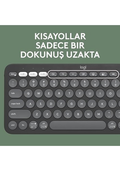 Pebble Keys 2 K380S Kablosuz Klavye, Çoklu Cihaz Özellikli, Kişiselleştirilebilir Yollar,, Taşınabilir, Windows, Macos, Ipados,, Chrome Os, -Switch, Türkçe Q, Siyah fiyatları