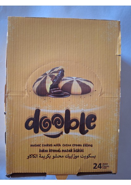 Kakao Kremalı Mozaik Bisküvi 56 gr 24 Adet